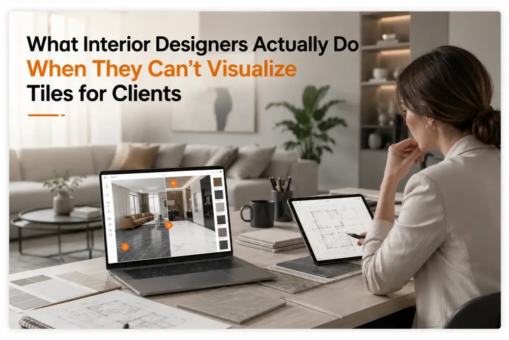 Cosa fanno effettivamente gli interior designer quando non riescono a visualizzare le piastrelle per i clienti