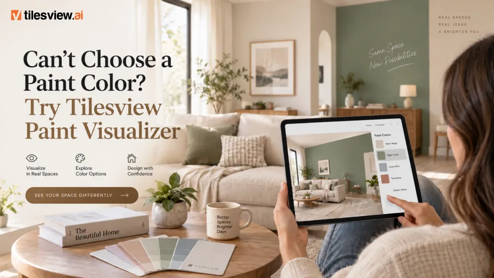 Non puoi scegliere un colore di vernice? Prova Tilesview Paint Visualizer